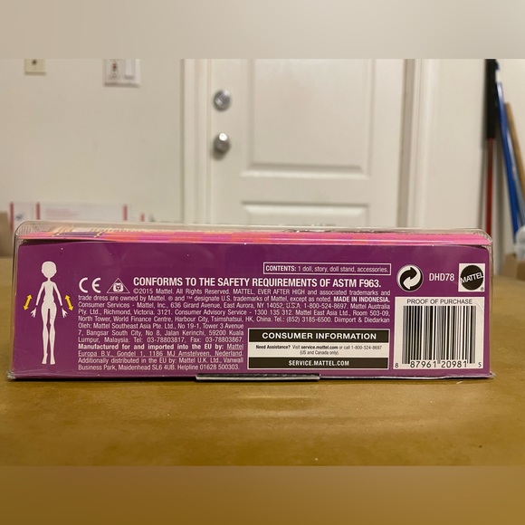 Ever After High Courtly Jester Way Too Wonderland 12” doll Collectible NWT NRFB - Picture 2 of 12